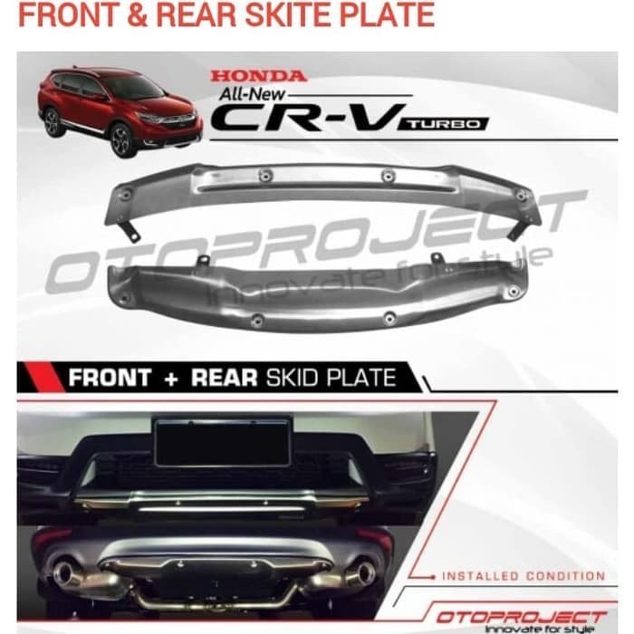 ✨New Ori Crv Turbo Front Rear Front Dan Rear Skid Plate Otoproject Berkualitas