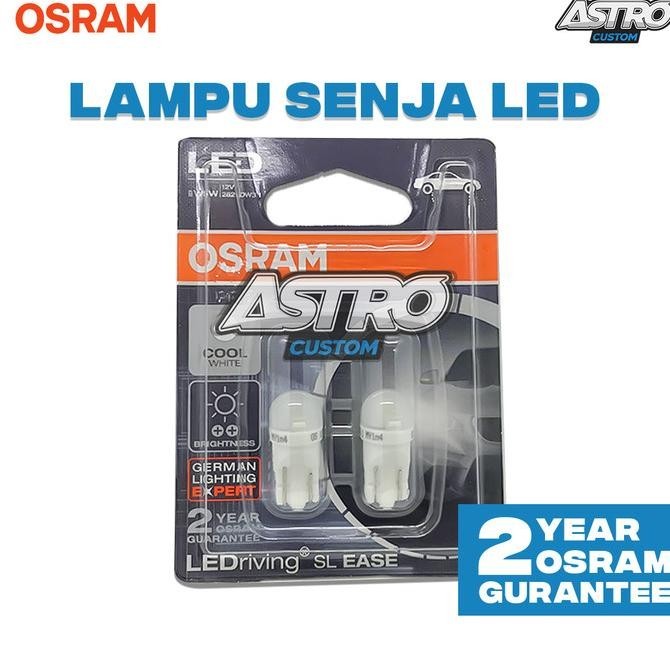 Lampu Bohlam LED OSRAM / Lampu Senja Cool White Putih T10 Motor Mobil