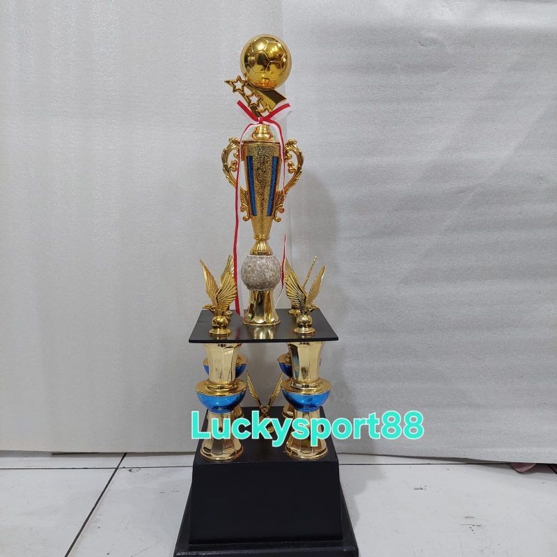 trophy Piala 4kaki bola sepak futsal 1pcs