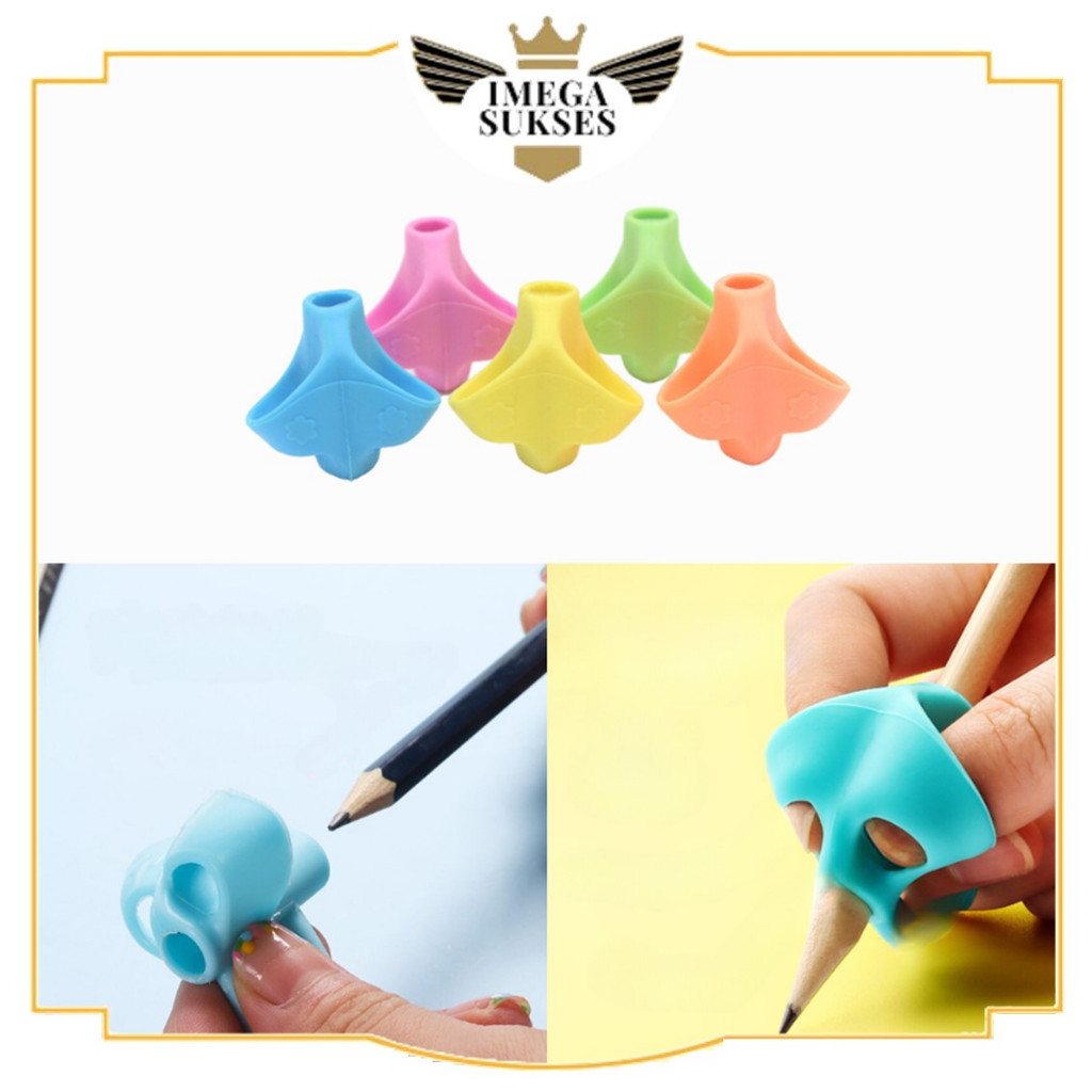 

PHG - Alat Membantu latihan Belajar menulis Pegang Pensil 3jari Silikon Dengan Benar Pencil Grip Alat Bantu Tulis Anak Tk 3 Jari Posture Corrector Tool