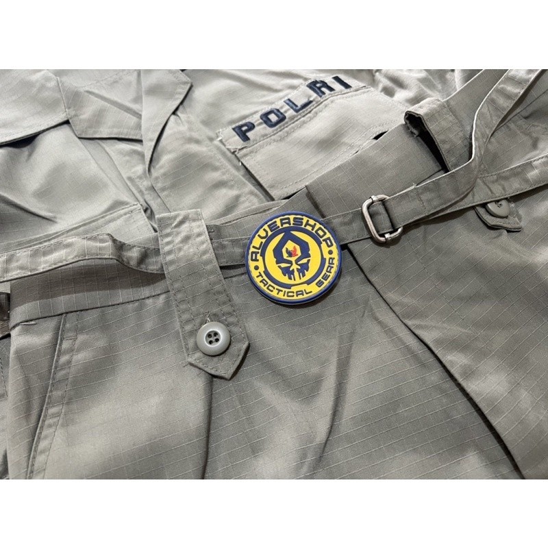 [OUR BEST] SPECIAL PRICE Setelan Baju Pdl Jatah Pembagian Hijau Polri Sritex Katun Original