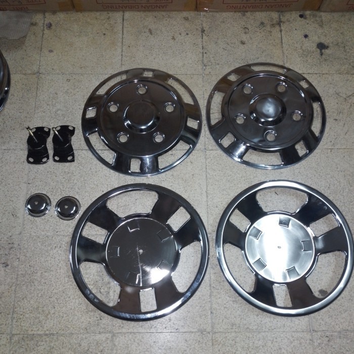 WELDOP DOP RODA TRUK RING 16 BAN DOUBLE LUBANG BAUT 5 DPN BLKG 4 PCS