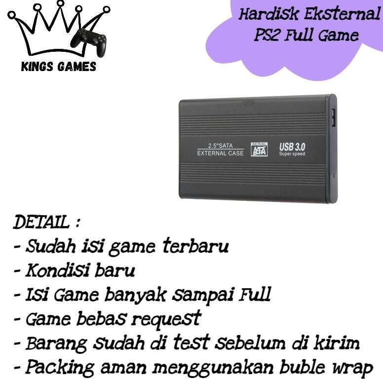 Termurah Hdd Eksternal Ps2 Play Station 2 Suport Semua Ps 2 Full Game Bebas Request Promo