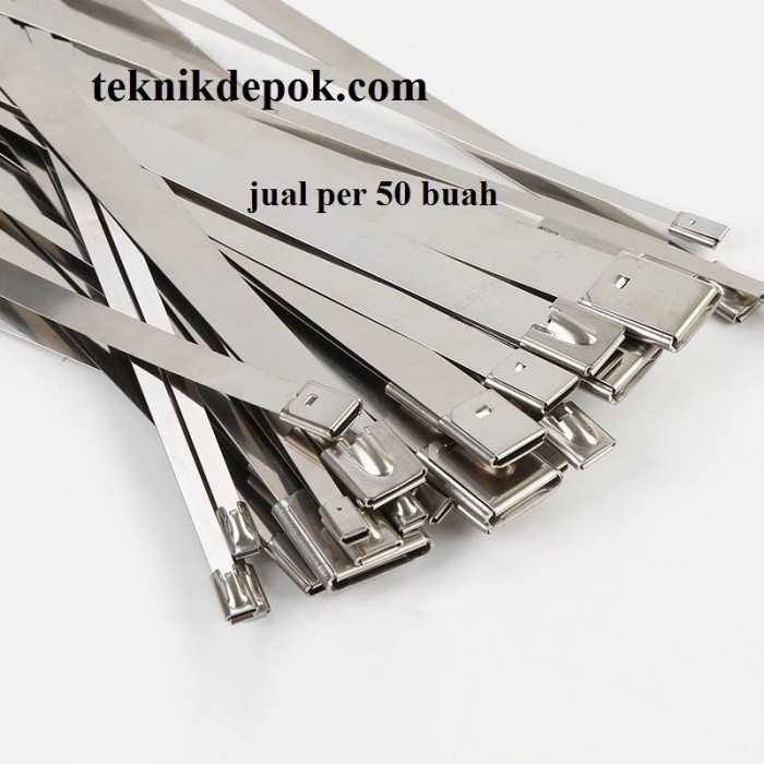 

Promo Kabel Tis Strapping 19 X 1000 Mm Cable Tie Stainless Ties Per 50 Buah