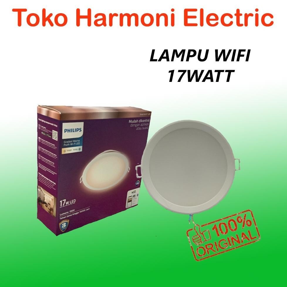 Diskon Besar Philips Smart Wifi Led Downlight 17Watt Promo