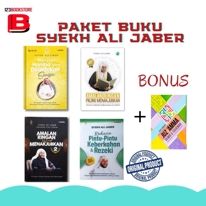 

[Baru] Buku Syekh Ali Jaber - Paket 4 Buku Syekh Ali Jaber - Bonus Juz Amma Limited