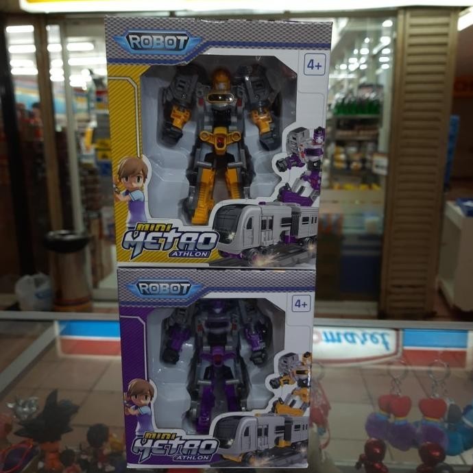 Mini Tobot Metro Train / Mainan Tobot Kereta / Jual Tobot ATHLON 2 ajiminfujiatiberkah