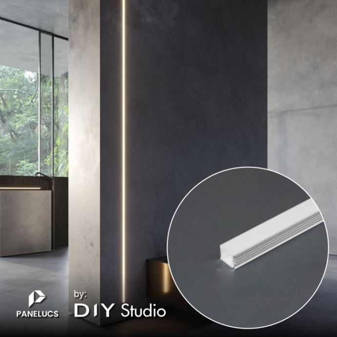 Panelucs cover led aluminium | lis lampu led | housing led strip