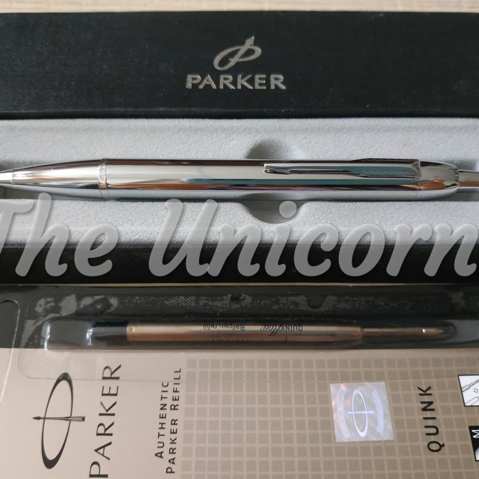 

[Baru] Paket 1 Klik: 1Pcs Parker Im Chrome Ct Ballpoint1Pcs Refill Ballpoint Terbaru