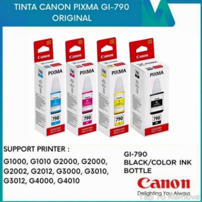 

[Baru] 1Set Tinta Canon Gl-790 Black Color Original Berkualitas