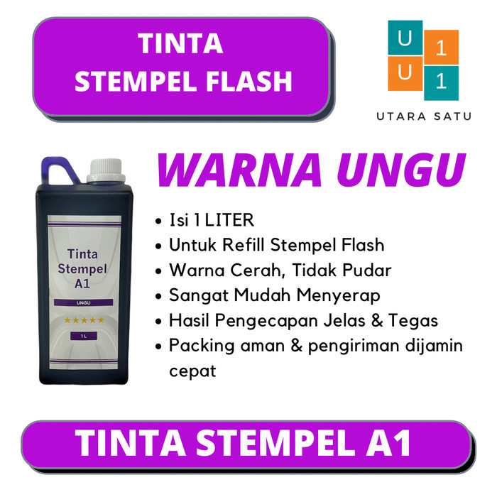 

[Baru] Tinta Stempel Flash Warna Ungu Violet 1 Liter Limited