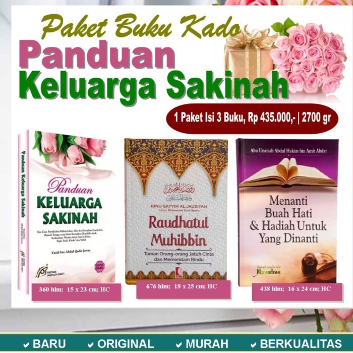 

[Baru] Paket Buku Membina Keluarga Sakinah Isi 3 Buku Berkualitas