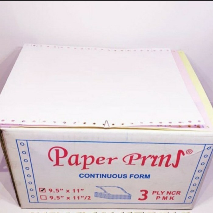 

[Baru] Kertas Continuous Form 3 Ply 9.5X11 Paper Prins Terbatas