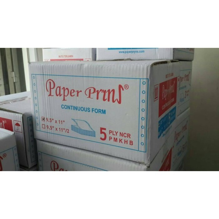 

[Baru] Continuous Form Paper Prins 9.5X11 - 5 Ply Terbaru