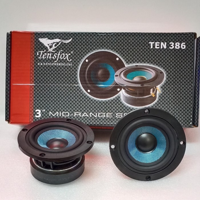 ✅Baru Midrange Tensfox Ten 386 New 3 Inch Midrange U.S.A Berkualitas