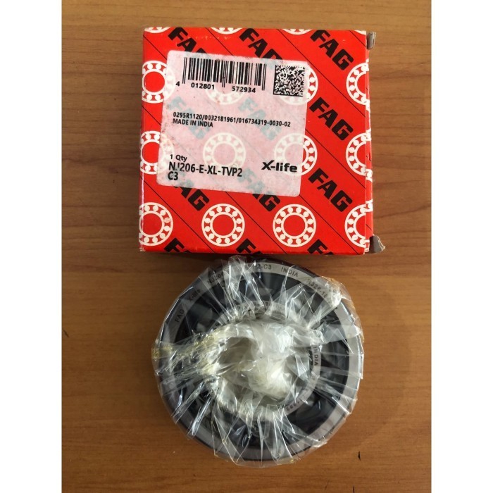 ✅COD Single Row Cylindrical Roller Bearing Fag Nj 206 E Tvp 2 C3 / Etvp2 C3 Limited