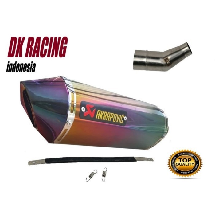 ✅New Ori Knalpot Racing Kawasaki Ninja 250 Fi Akrapovic Layang Slip On Limited