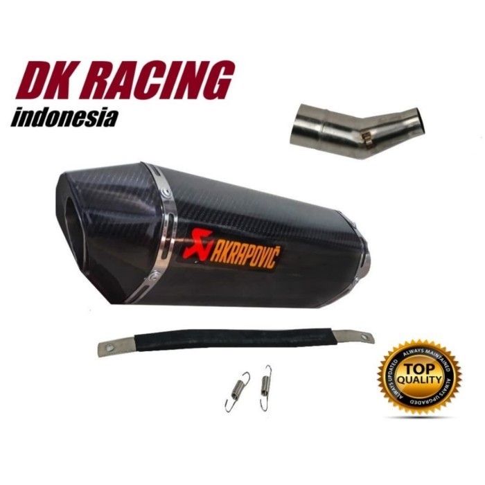 ✅New Ori Knalpot Racing Kawasaki Ninja 250 Fi Akrapovic Layang Carbon Slip On Terbatas