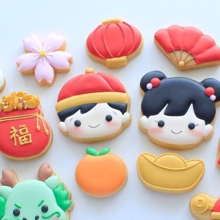 

TRE CNY Mini Cookies | Kukis Imlek (Perbox Isi 3pcs) - Sugar Cookies / Kukis Hias / Decorated Cookies TERLARIS