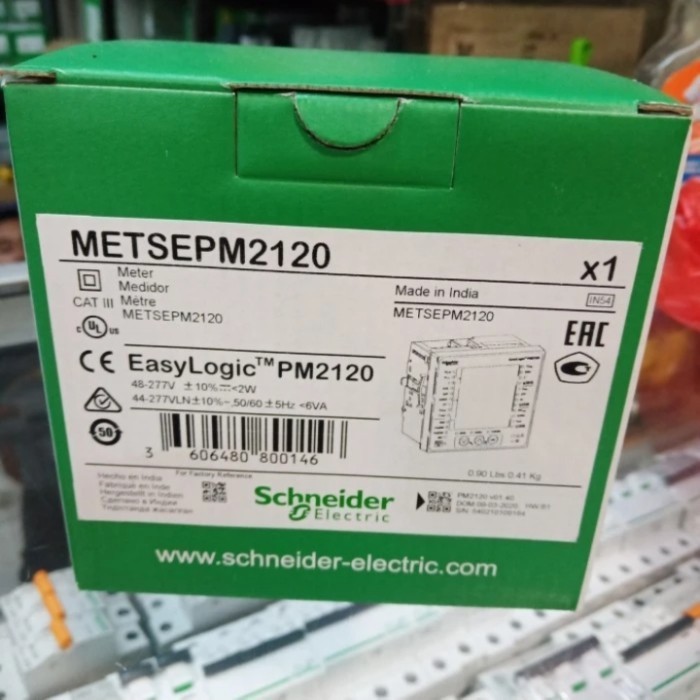 [Baru] Metsepm2120 Power Meter Schneider Easy Logic Pm2100 Terbaru