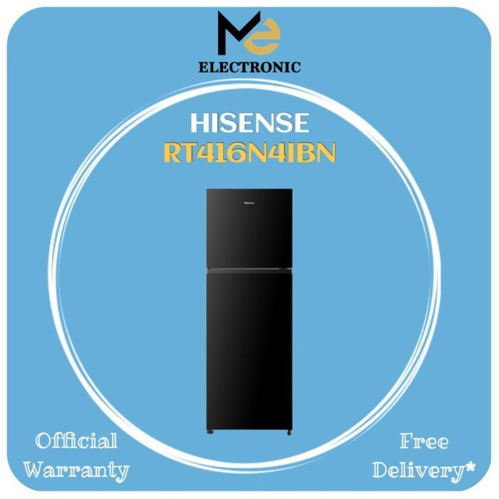 [Baru] Kulkas 2 Pintu Hisense 350 Liter Rt416N4Ibn Inverter Kulkas 350 Liter Limited