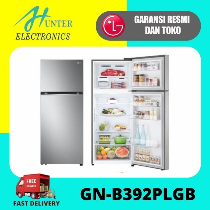 [Baru] Kulkas Lg Gn-B392Plgb 2 Pintu Inverter Gnb392Plgb Gnb392 Terbatas