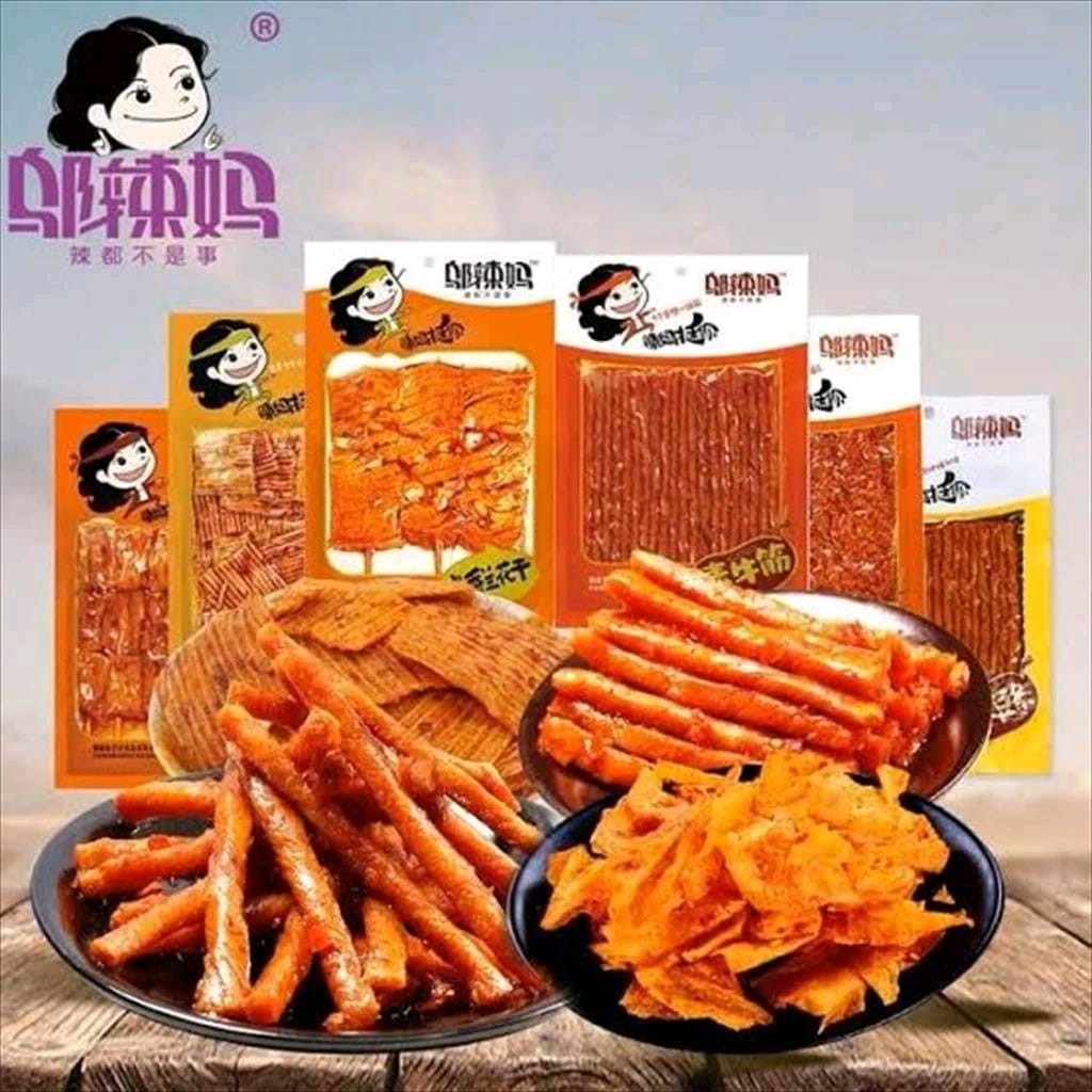 WULAMA LATIAO GLUTEN SNACK TENDON / GARLIC / SPICY SNACK VEGETARIAN HALAL