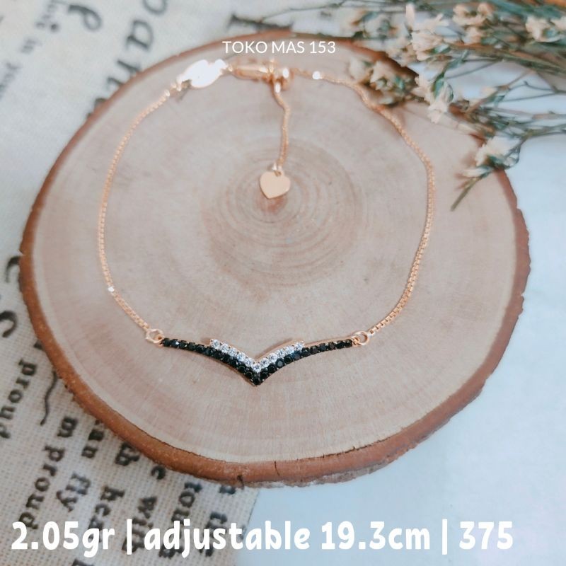 WAJIB TANYA STOCK Realpict Gelang Rantai Nagita plat Emas Asli Kadar 375