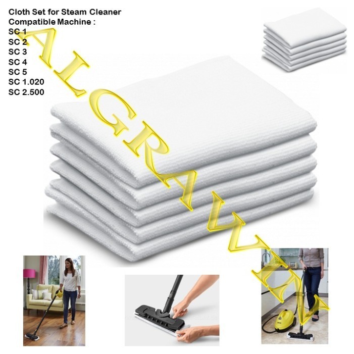 Karcher Terry Cloths Set Small for Steam SC1 SC2 SC3 SC4 SC5