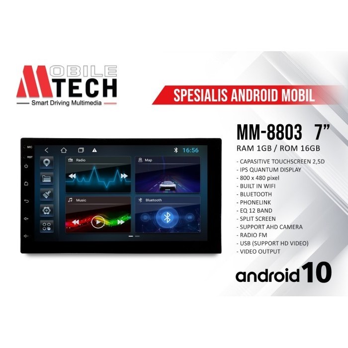 ✨Ori Mtech Head Unit Android Universal 7 Inch Wifi Terbaru