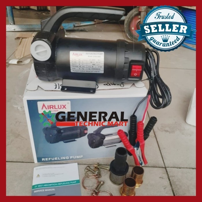 [New Ori] Pompa Oli Dan Solar Dc 12Volt 24 Volt Airlux Air Lux Pompa Dc 12/24 Berkualitas