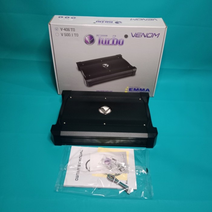 [Baru] Power Venom Turbo Seri V-406To 4Chenel Power Mobil Audio Mobil Diskon