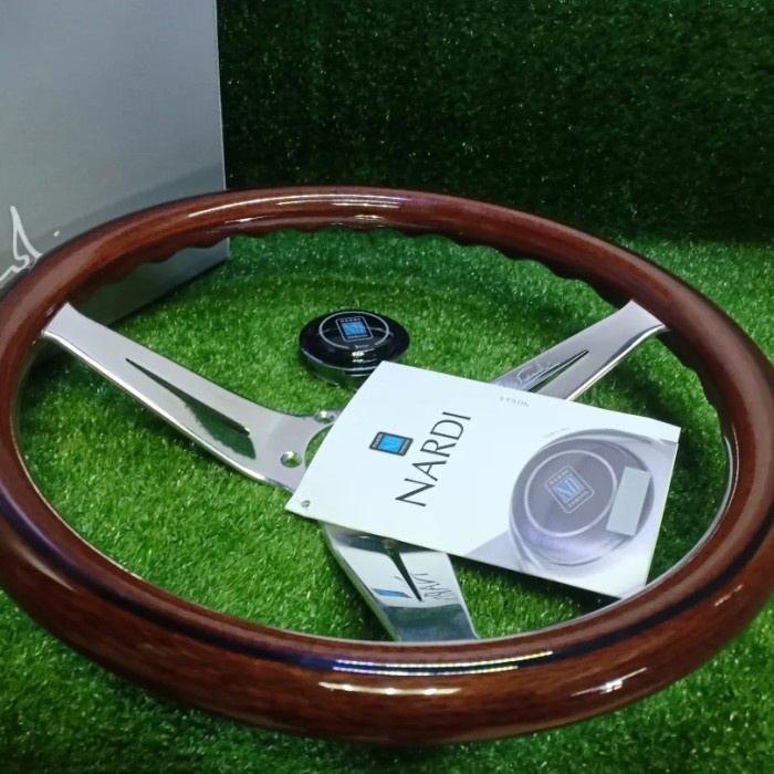 [Baru] Stir Mobil Kayu Klasik Nardi Original/Setir Mobil Kayu Original Nardi Terbaru