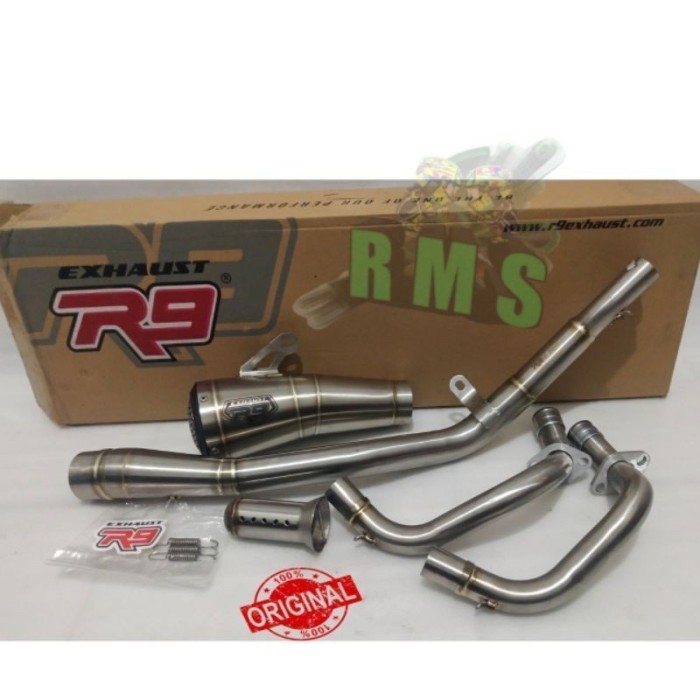 [New] Knalpot R9 Gp Series Stainless Untuk Ninja 250 Fi Original R9 Diskon