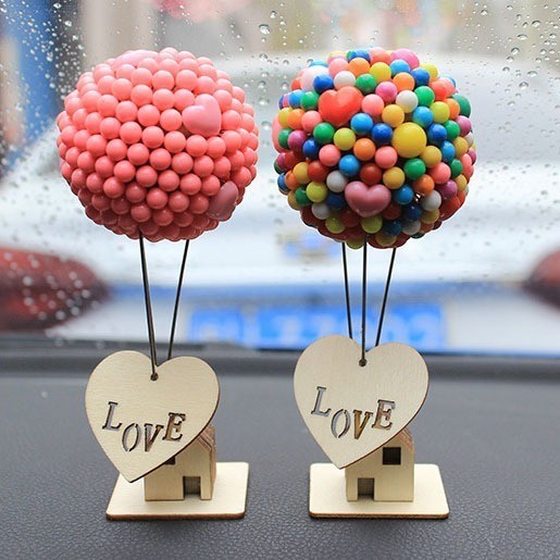 PAJANGAN DASHBOARD FLYING UP BALON HIASAN CUSTOM RAKIT DEKORASI MOBIL