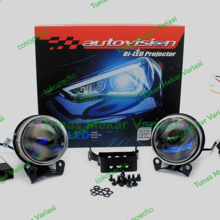 [New] Foglamp Biled Projector 3 Warna Autovision Diskon