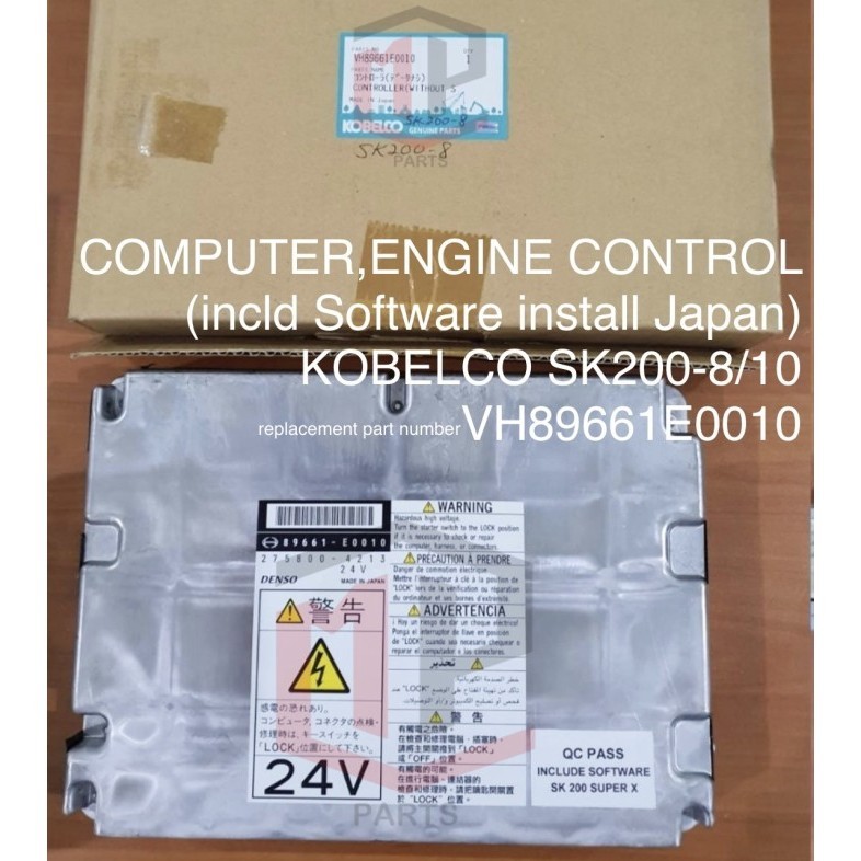 [New] Controller Sk200-8 Sk200-10 Cpu Ecu Ecm Kobelco Vh89661E0010 Instl Jpn Terbaru