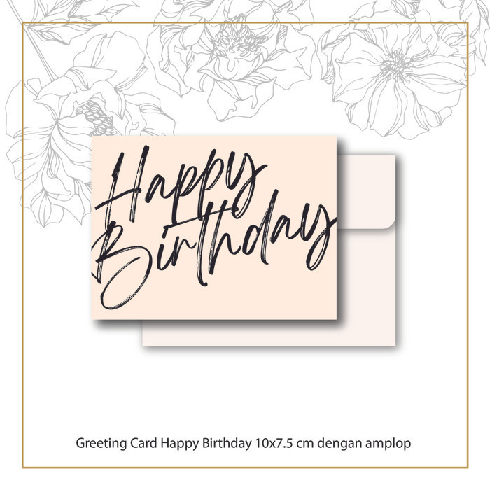 

Greeting D / Kartu Ucapan Birthday Ultah Dengan Amplop