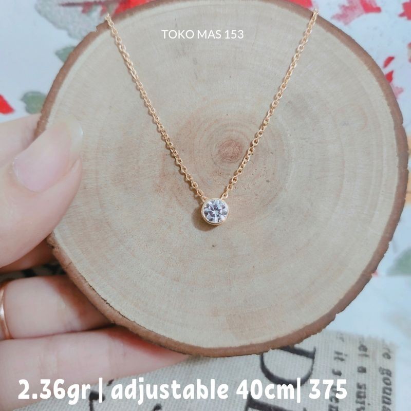 WAJIB TANYA STOK Realpict Kalung Nagita Mata 1 Emas Asli Kadar 375