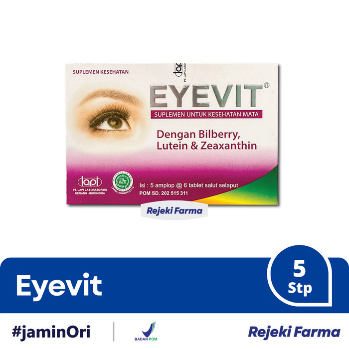 

1 Isi 5 Amplop 6 Tablet - Eye Vit Suplemem Kesehatan Mata