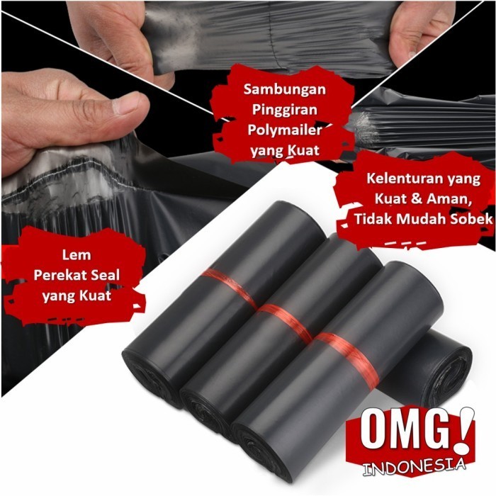 

Plastik Packing Olshop Amplop Polos Hd Kantong Polymailer 12X25 14X30