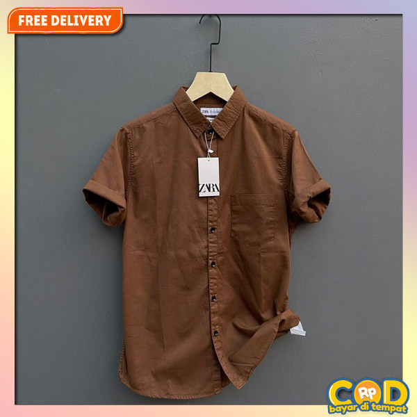 Heem Pendek Kmja Pria Pria Kemeha Pantai Hem Kancing Tebaru Kemej Casual Baju Cwok Distro Murah Keme