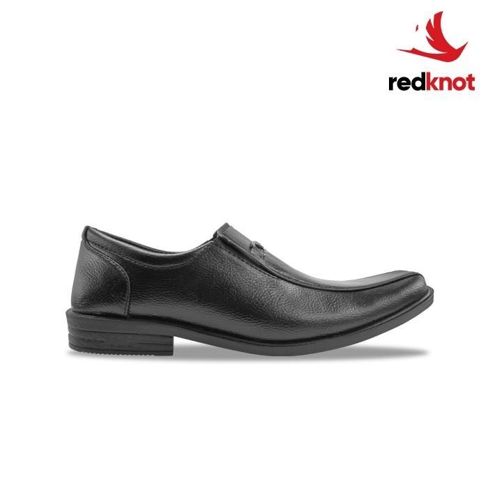 BISA COD - REDKNOT JACKSON HITAM SEPATU PANTOFEL PRIA