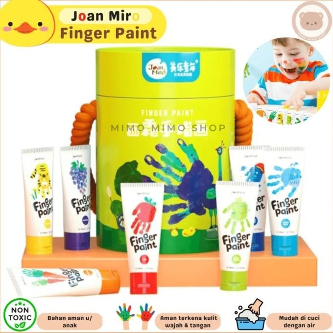 

Joan Miro Washable Finger Paint Non Toxic Hand Painting Cat Tangan