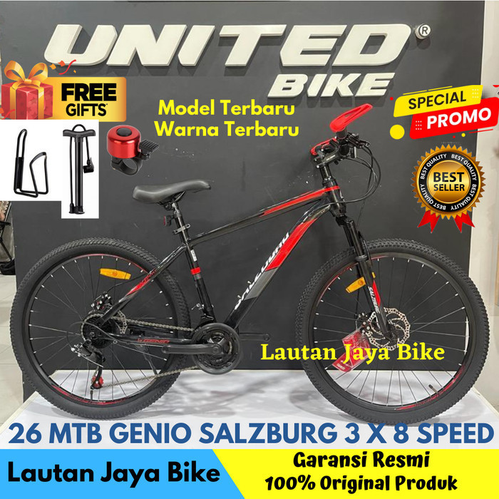 Terbaru Sepeda Gunung 26 Mtb Genio Salzburg By United Promo Terlaris