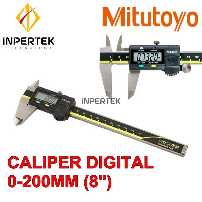 Terbaru Vernier Digital Caliper Mitutoyo 0-200Mm Sigmat Digital 8" Mitutoyo Promo Terlaris