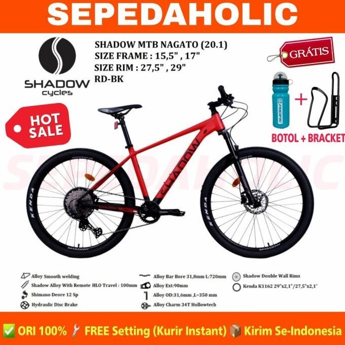 Sepeda Gunung 27.5" 29" MTB Shadow Nagato Deore 12 Speed Hidrolik