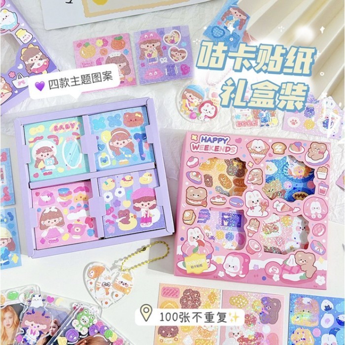 

Stiker Momo 1 Box Isi 100 Lembar Sticker Bling New