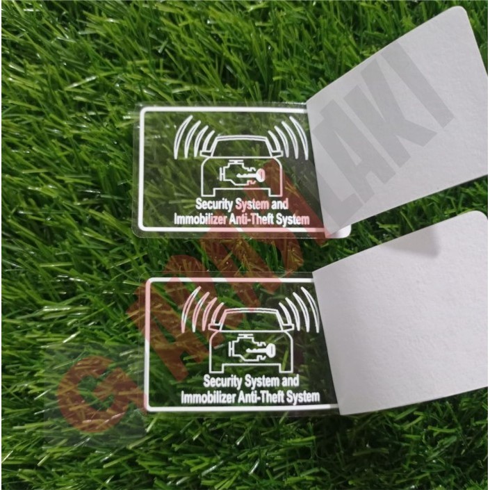 

Sticker Security System Lmmobilizer 1 Set Tempel Dalam Kaca