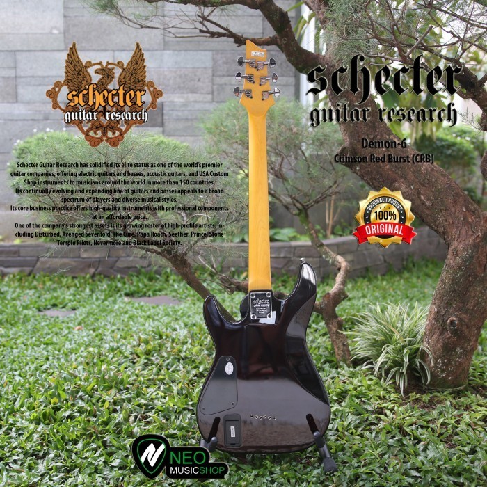 PROMO SCHECTER DEMON 6 CRB BRIDGE TUNE-O-MATIC ELECTRIC GUITAR #ORIGINAL